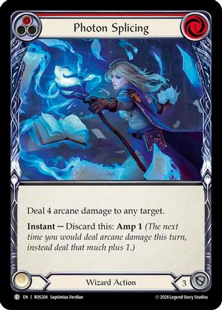 Photon Splicing (Red) (ROS204)  Rainbow Foil