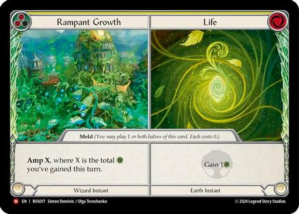 Rampant Growth // Life (ROS017)  Rainbow Foil