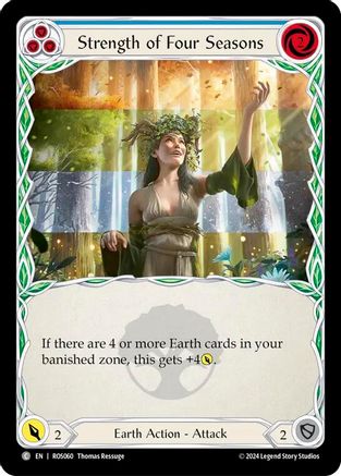 Strength of Four Seasons (Blue) (ROS060)  Rainbow Foil