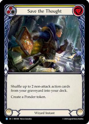Save the Thought (Yellow) (ROS180)  Rainbow Foil