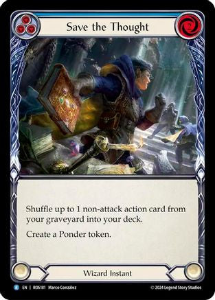 Save the Thought (Blue) (ROS181)  Rainbow Foil