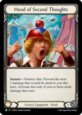 Hood of Second Thoughts (ROS212)  Cold Foil
