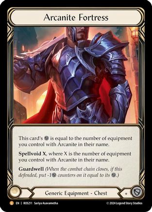 Arcanite Fortress (ROS211)  Rainbow Foil
