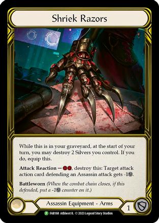 Shriek Razors - FAB168 (FAB168)  Cold Foil