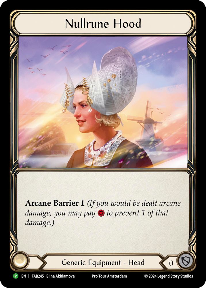 Nullrune Hood - FAB245 (FAB245)  Rainbow Foil