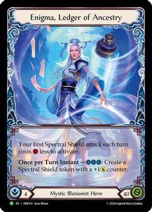Enigma, Ledger of Ancestry - HER114 (HER114)  Rainbow Foil