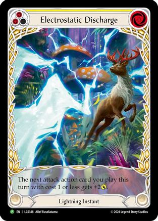 Electrostatic Discharge (Yellow) (Extended Art) - LGS348 (LGS348)  Rainbow Foil
