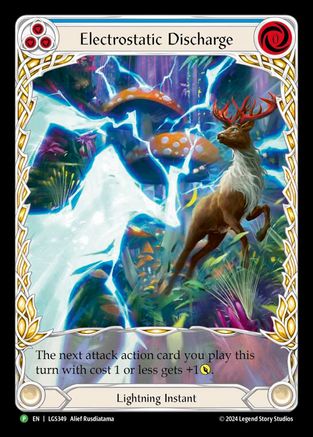 Electrostatic Discharge (Blue) (Extended Art) - LGS349 (LGS349)  Rainbow Foil
