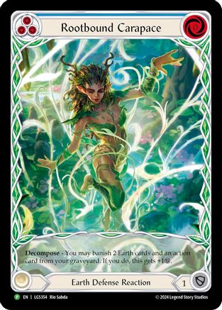 Rootbound Carapace (Blue) (Extended Art) - LGS354 (LGS354)  Rainbow Foil