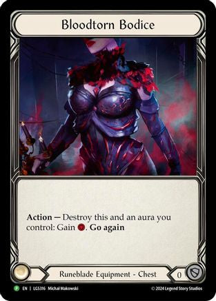 Bloodtorn Bodice - LGS316 (LGS316)  Rainbow Foil