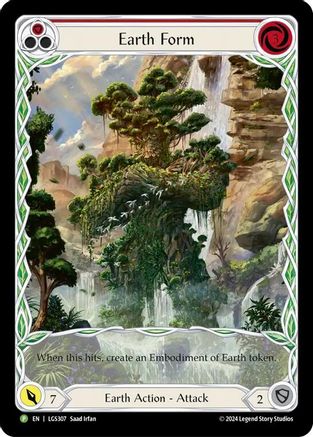 Earth Form (Red) - LGS307 (LGS307)  Rainbow Foil