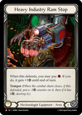 Heavy Industry Ram Stop (AIO005)  Rainbow Foil