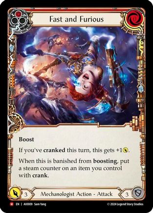 Fast and Furious (Red) (AIO009)  Rainbow Foil