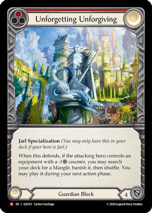 Unforgetting Unforgiving (AJV013)  Rainbow Foil