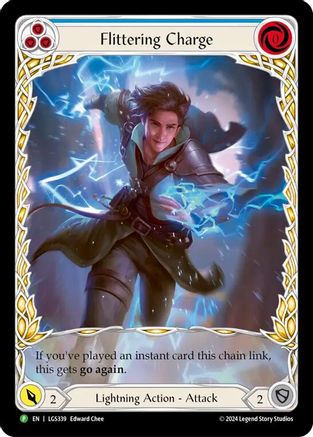 Flittering Charge (Blue) (Extended Art) (LGS339)  Rainbow Foil