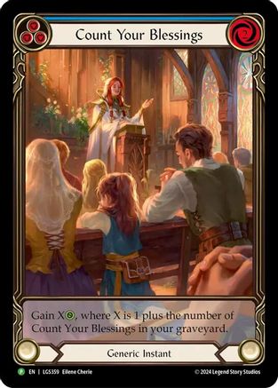 Count Your Blessings (Blue) - LGS359 (LGS359)  Rainbow Foil