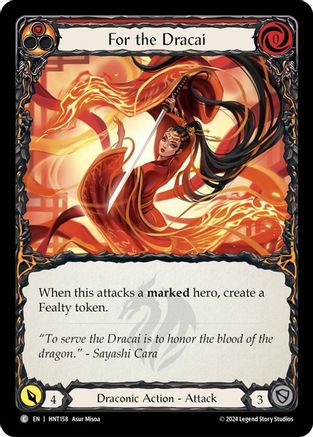 For the Dracai (HNT158)  Rainbow Foil