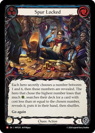 Spur Locked (HNT255)  Rainbow Foil