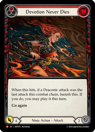 Devotion Never Dies (HNT072)  Rainbow Foil