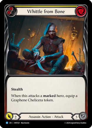 Whittle from Bone (Yellow) (HNT021)  Rainbow Foil