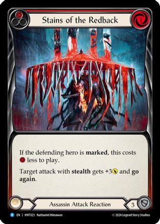 Stains of the Redback (Red) (HNT023)  Rainbow Foil