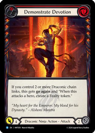 Demonstrate Devotion (Red) (HNT059)  Rainbow Foil