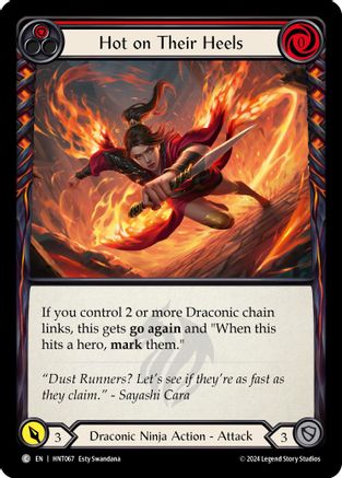 Hot on Their Heels (Red) (HNT067)