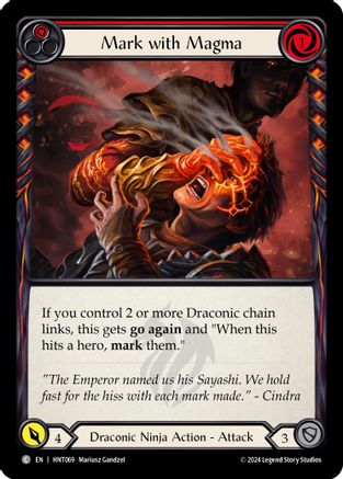 Mark with Magma (Red) (HNT069)  Rainbow Foil