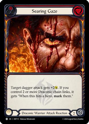 Searing Gaze (Red) (HNT111)  Rainbow Foil