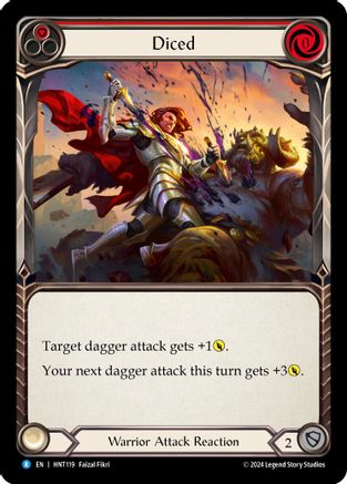 Diced (Red) (HNT119)  Rainbow Foil