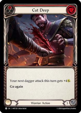 Cut Deep (Red) (HNT128)  Rainbow Foil