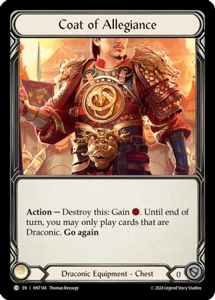 Coat of Allegiance (HNT148)  Cold Foil
