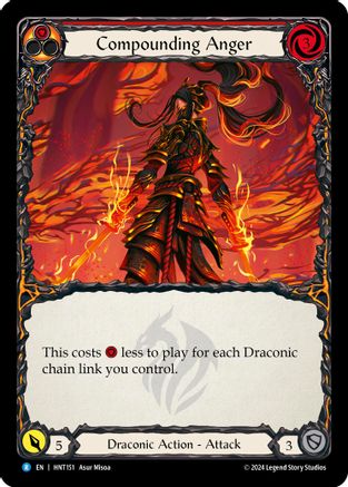 Compounding Anger (Red) (HNT151)  Rainbow Foil