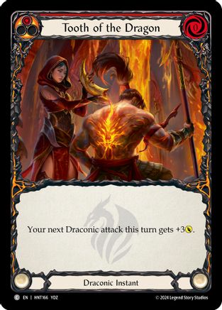 Tooth of the Dragon (Red) (HNT166)  Rainbow Foil