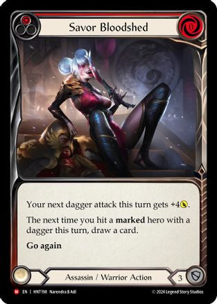 Savor Bloodshed (HNT198)  Rainbow Foil