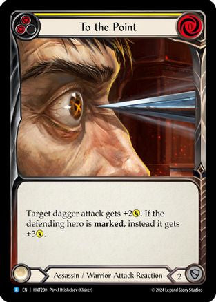To the Point (Yellow) (HNT200)  Rainbow Foil