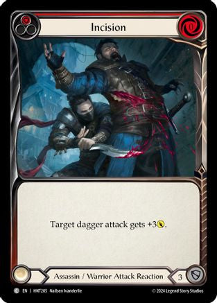 Incision (Red) (HNT205)  Rainbow Foil