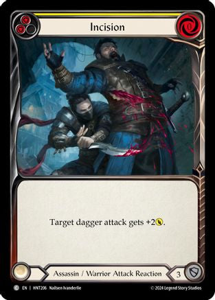 Incision (Yellow) (HNT206)  Rainbow Foil