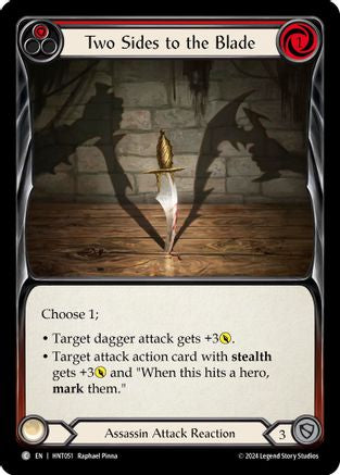 Two Sides to the Blade (HNT051)  Rainbow Foil