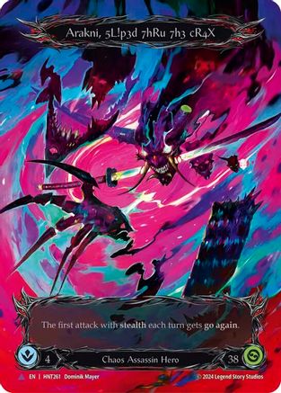 Arakni, 5L!p3d 7hRu 73h cR4X (Marvel) (HNT261)  Cold Foil