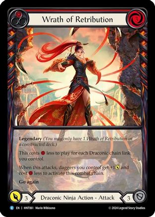 Wrath of Retribution (Extended Art) (HNT061)  Rainbow Foil