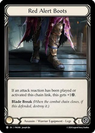 Red Alert Boots (FNG006)