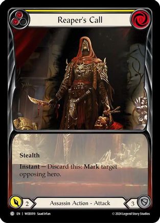 Reaper's Call (Yellow) (Extended Art) (WOD019)