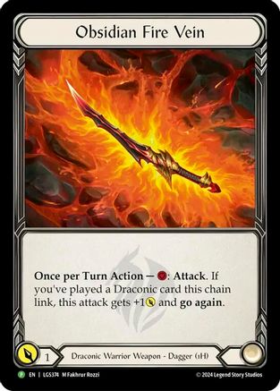 Obsidian Fire Vein - LGS374 (LGS374)  Rainbow Foil