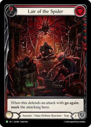 Lair of the Spider (Red) - LGS382 (LGS382)  Rainbow Foil