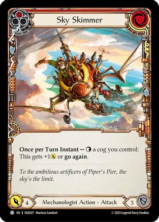 Sky Skimmer (Red) (SEA027)  Rainbow Foil