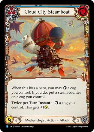 Cloud City Steamboat (Blue) (SEA017)  Rainbow Foil