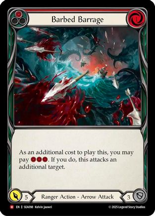 Barbed Barrage (SEA098)  Rainbow Foil