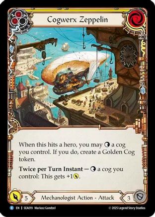 Cogwerx Zeppelin (Yellow) (SEA019)  Rainbow Foil