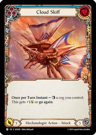 Cloud Skiff (Blue) (SEA026)  Rainbow Foil